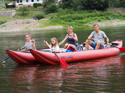 Rafting on the Elbe
